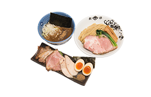 Special rich, thick tsukemen with a chicken and pork brot